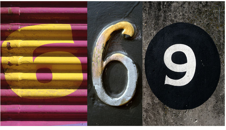 Three numbers made too look good with design